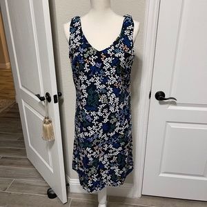 Cabi "new arrival/limited edition" print shoulder tie knee length dress- Medium